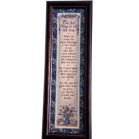 "The Best Things in Life Are Free" Framed Wall Art - Picture 8 of 9